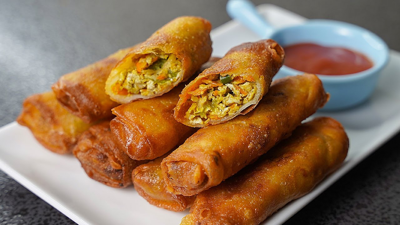 Spring Rolls with Egg